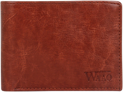 

WAAO Men Brown Artificial Leather Wallet(5 Card Slots)