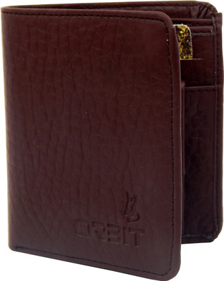 

Orbit Men Brown Genuine Leather, Fabric Wallet(4 Card Slots)