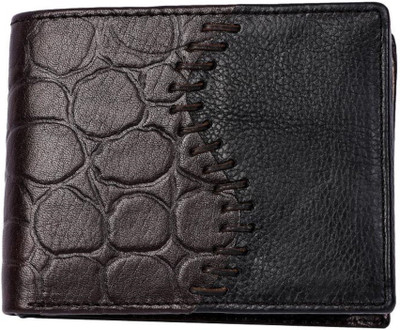 

Flanker Men Brown, Black Genuine Leather Wallet(5 Card Slots), Black;brown