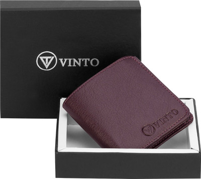

Vinto Men Maroon Artificial Leather Wallet(4 Card Slots)