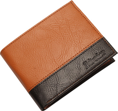 

Italiansheer Men Casual Brown, Black Artificial Leather Wallet(5 Card Slots), Tan;black