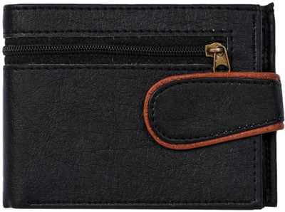 

Flanker Men Black Genuine Leather Wallet(5 Card Slots)