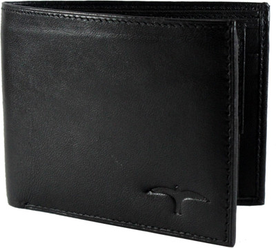 

BULLFINCH Men Black Genuine Leather Wallet(4 Card Slots)