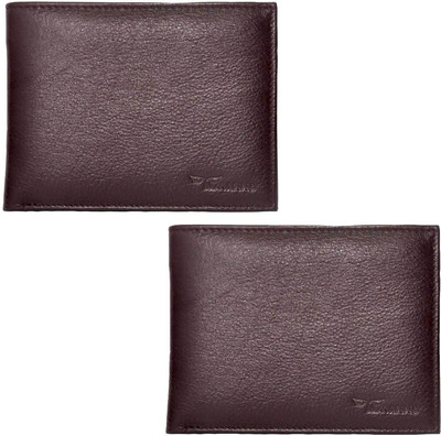 

Tamanna Men Brown Genuine Leather Wallet(6 Card Slots), Dark brown