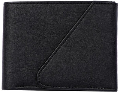 

Flanker Men Black Artificial Leather Wallet(5 Card Slots)