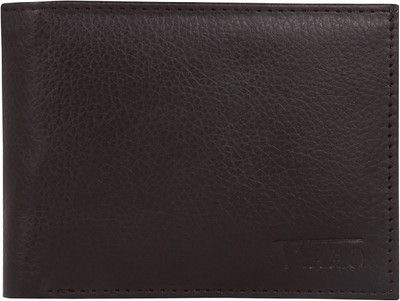 

WAAO Men Brown Artificial Leather Wallet(5 Card Slots), Dark brown