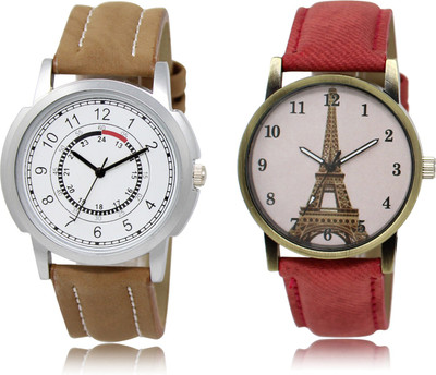 

The Shopoholic Latest Fashionable White And Pink Dial Analog Watch For Boys And Girls Mens Casual Watches Watch - For Men & Women