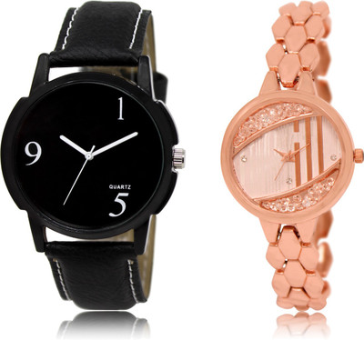 

The Shopoholic Treny and Precious Black And Rose Gold Dial Analog Watch For Boys And Girls Women Watches In Watch - For Men & Women