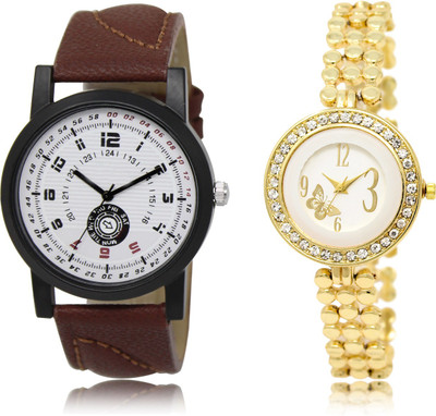 

The Shopoholic Best Combo Pack White Dial Analog Watch For Boys And Girls Men Stylish Watch - For Men & Women