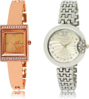 

The Shopoholic Latest Collection Fancy And Attractive Rose Gold And Silver Dial Analog Watch For Girls Watches For Women Leather Watch - For Women