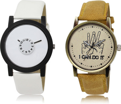 

The Shopoholic Fashionable Funky Look White And Brown Dial Analog Watch For Boys Analog Watches For Boys Watch - For Men