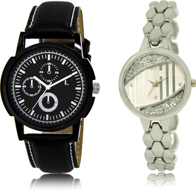 

The Shopoholic Stylist Designer Combo Pack 2 Black And Silver Dial Analog Watch For Boys And Girls Man Watch Watch - For Men & Women