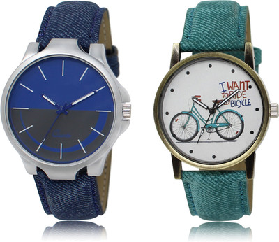 

The Shopoholic Best Combo Pack Blue And Grey And White Dial Analog Watch For Boys And Girls Heart Watch Watch - For Men & Women