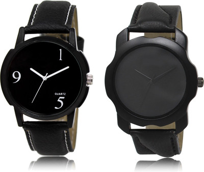 The Shopoholic Stylist Designer Combo Pack 2 Black Dial Analog Watch For Boys Mens Watch Watch - For Men