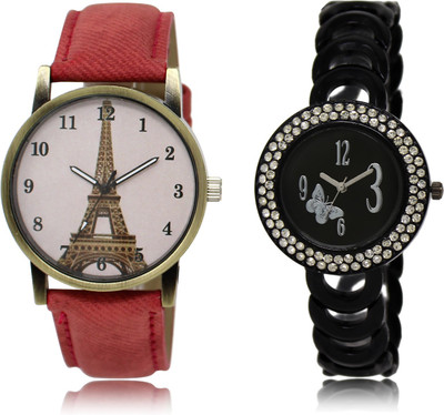 

The Shopoholic Fashionable Funky Look Pink And Black Dial Analog Watch For Girls For Girls Watches Watch - For Women
