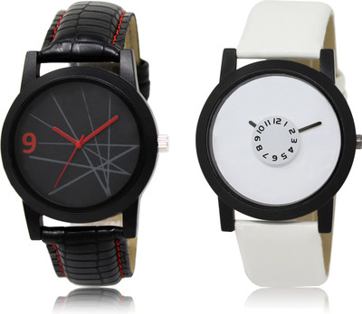 

The Shopoholic Stylist Designer Combo Pack 2 Black And White Dial Analog Watch For Boys Watch For Boy'S Watch - For Men