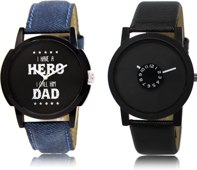 

The Shopoholic Best Combo Pack Black Dial Analog Watch For Boys Heart Watch Watch - For Men