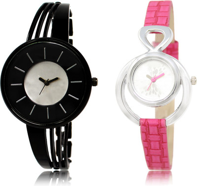

The Shopoholic Stylist Designer Combo Pack 2 Black And Silver Dial Analog Watch For Girls Fashion Watches For Womens Watch - For Women