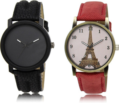 

The Shopoholic Latest Collection Fancy And Attractive Black And Pink Dial Analog Watch For Boys And Girls Fashion Watches For Womens Watch - For Men & Women