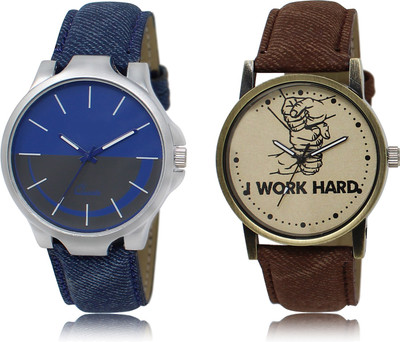 

The Shopoholic Fashionable Fancy CollectionÃÂ Blue And Grey And Brown Dial Analog Watch For Boys Mens Stylish Watches Watch - For Men