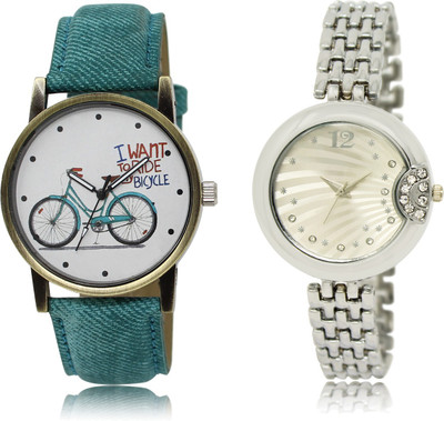 

The Shopoholic Latest Collection Fancy And Attractive White And Silver Dial Analog Watch For Girls Women'S Watch Watch - For Women
