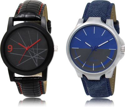 

The Shopoholic Fashionable Fancy CollectionÃÂ Black And Blue And Grey Dial Analog Watch For Boys Watch Man Belt Watch - For Men