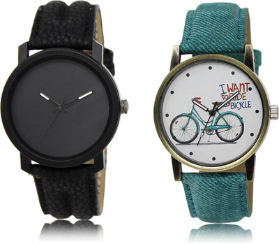 

The Shopoholic Stylist Designer Combo Pack 2 Black And White Dial Analog Watch For Boys And Girls Formal Watch For Men Watch - For Men & Women
