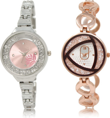 

The Shopoholic Fashionable Fancy CollectionÃÂ Pink And Silver Dial Analog Watch For Girls Womens Metal Dial Watch Watch - For Women