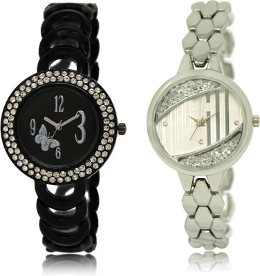 

The Shopoholic Latest Fashionable Black And Silver Dial Analog Watch For Girls Watches For Stylish Girls Watch - For Women