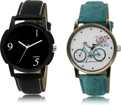 

The Shopoholic Best Combo Pack Black And White Dial Analog Watch For Boys And Girls Stylish Watch Watch - For Men & Women