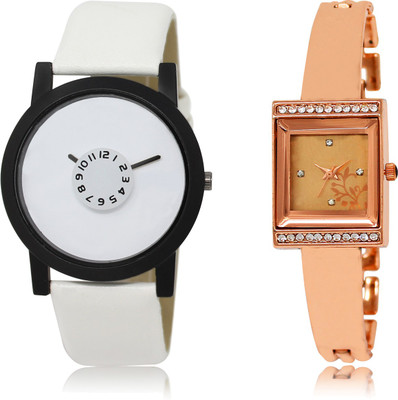 

The Shopoholic New Collection White And Rose Gold Dial Analog Watch For Boys And Girls Watch For Men Leather Watch - For Men & Women