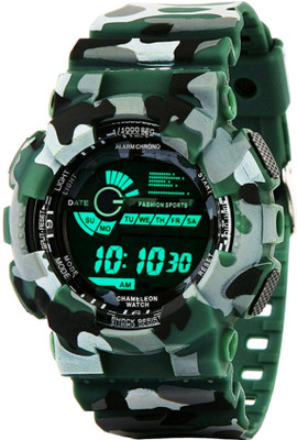 indo club 003 multi color indian army pattren sport watch rich look Digital Watch - For Boys