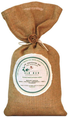 

The Tree Company Air Bags- Air Purifying Bag/Deodorizer -100% Coconut Activated Carbon Naturally Purifies Air Removes Odors 500g Portable Room Air Purifier(Brown)