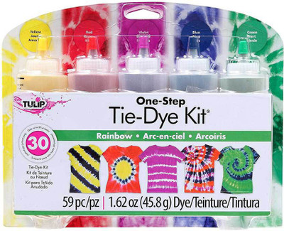 iLoveToCreate One-Step 5 Color Tie-Dye Kits Rainbow,1.62oz