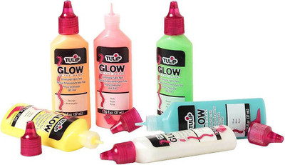 

iLoveToCreate 29025 Dimensional Glow Fabric Paint, 6-Pack