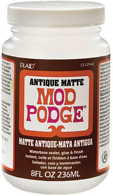 

Plaid Inc Mod Podge Waterbase Sealer, Glue and Finish (8-Ounce), CS12948 Antique Matte