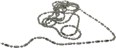 

Aumni Crafts Jewelry Necklace Chains Tarnish Resistant Stainless Steel 5x2.5mm Cylinder With Ball Silver Color (Sold as 1 metre)
