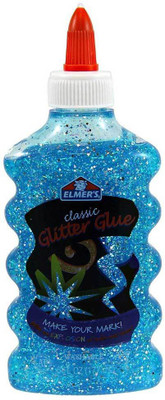 

Elmer's Liquid Glitter Glue, Washable, Blue, 6 Ounces, 1 Count - Great For Making Slime