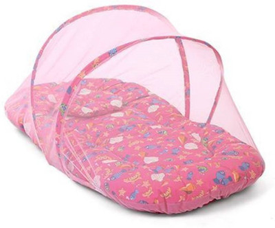 

Kidoyzz Mosquito Protector Comfy Baby Sleeping Mosquito Net Bed KDMBBNL2060 Portable Crib(Fabric, Multicolor)