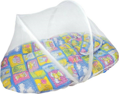

Kidoyzz Mosquito Protector Comfy Baby Sleeping Mosquito Net Bed KDMBBNL2014 Portable Crib(Fabric, Multicolor)