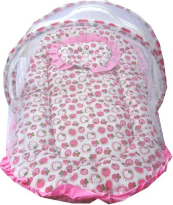 

Kidoyzz Mosquito Protector Comfy Baby Sleeping Mosquito Net Bed KDMBBNL2039 Portable Crib(Fabric, Multicolor)