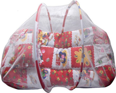

Kidoyzz Mosquito Protector Comfy Baby Sleeping Mosquito Net Bed KDMBBNL2005 Portable Crib(Fabric, Multicolor)
