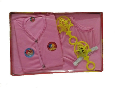 

Bagani New Born Baby Gift Set for 3 Piece(Pink)