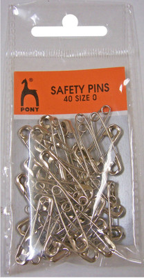 

Pony Safety Pins -40 Pins in 1 Packet, Set of 5 Packet, Total 200 Safety Pins(Silver)