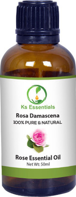 

Ks Essentials 100% Pure Rose Essential Oil, Natural & Undiluted for skin care & hair care(50 ml)