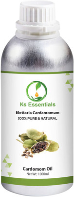 

Ks Essentials 100% Pure Cardamom Essential Oil (Elettaria cardamomum) Natural Therapeutic Grade(1000 ml)