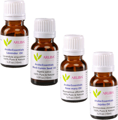 

Aruba Essentials Lavender, Black Cumin Seed, Rosemary & Jojoba(60 ml)