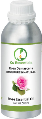 

Ks Essentials 100% Pure Rose Essential Oil, Natural & Undiluted for skin care & hair care(500 ml)