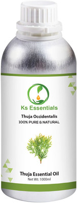 

Ks Essentials 100% Pure Thuja Essential Oil (Thuja occidentalis) Natural Therapeutic Grade(1000 ml)