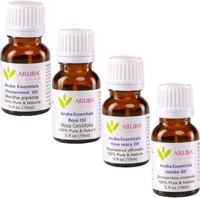 

Aruba Essentials Peppermint, Rose, Rosemary & Jojoba(60 ml)
